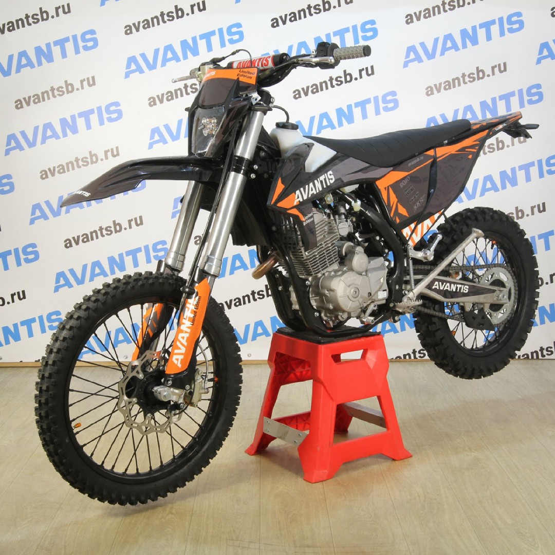 Мотоцикл AVANTIS ENDURO 250 CARB (PR250/172FMM-5 DESIGN KT ЧЕРНЫЙ) KKE С ПТС