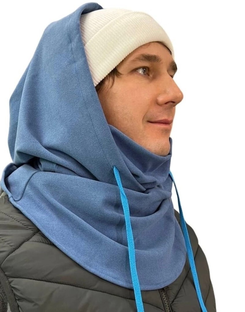 Балаклава obeybelogo 'Летай' Blank Light blue