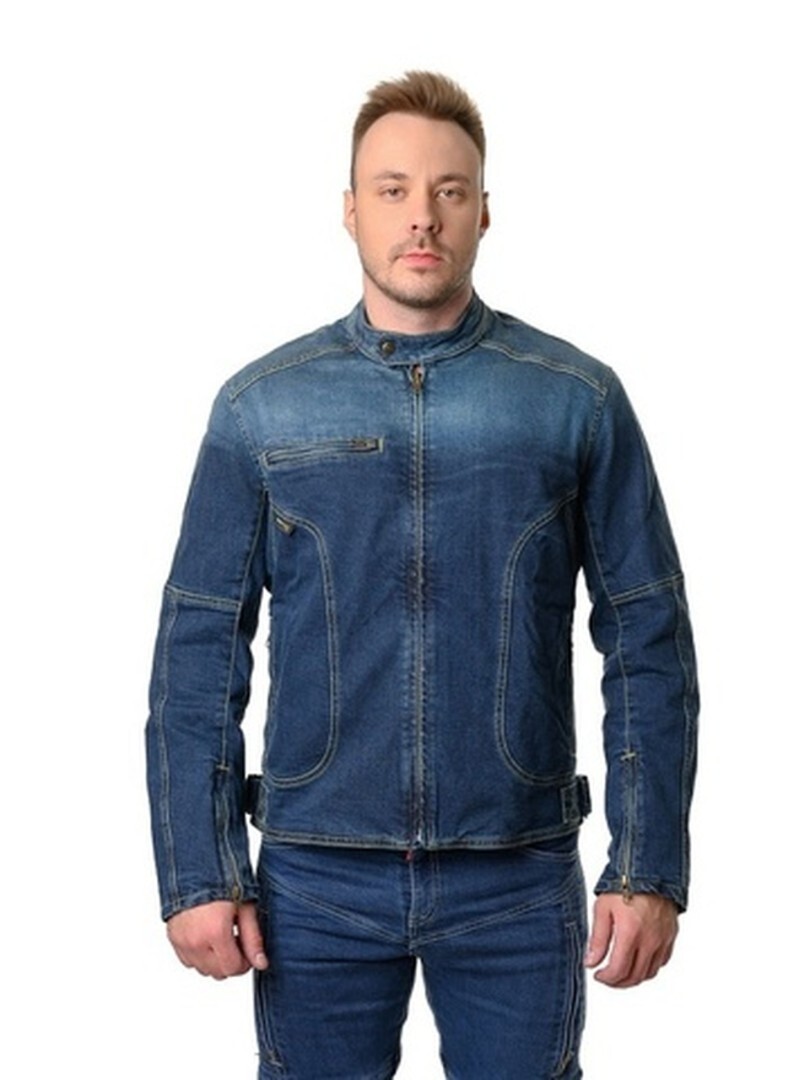 Мотокуртка джинсовая GHOST, Slim fit, Cordura