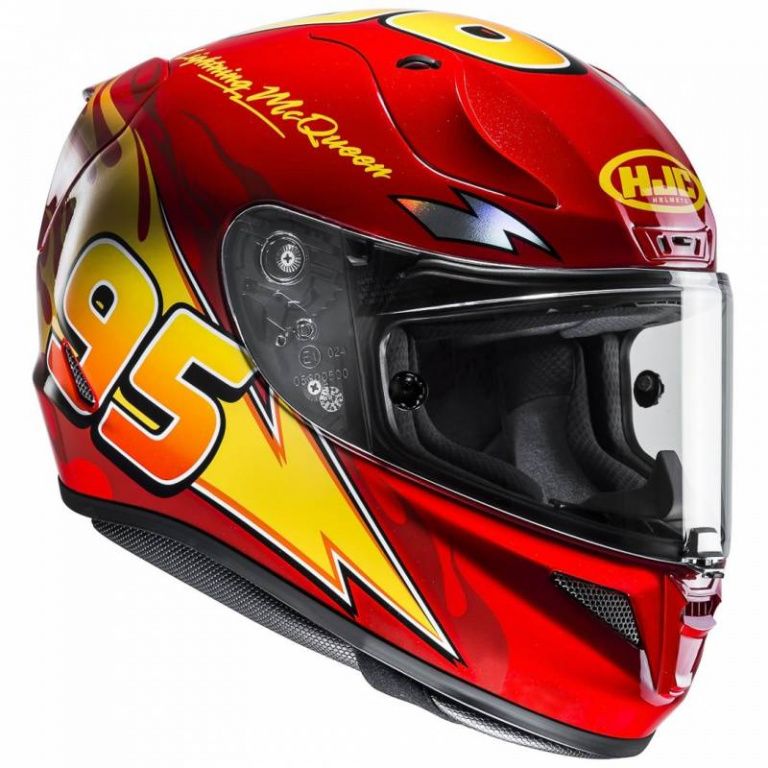 Шлем интеграл HJC Rpha 11 Disney Lightning Mcqueen Pixar — изображение 5