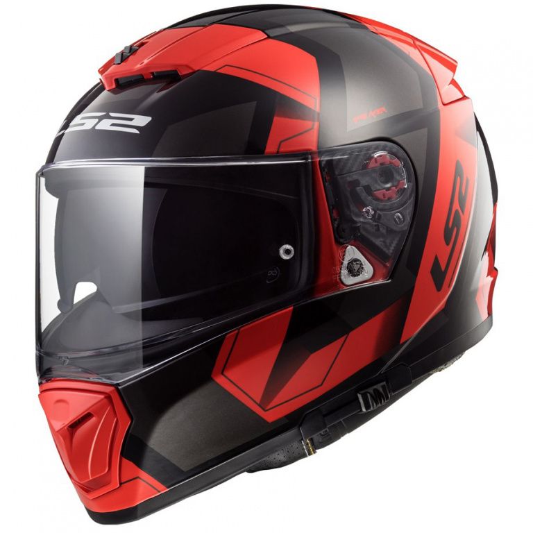 Шлем интеграл LS2 FF390 Breaker Physics Black Red