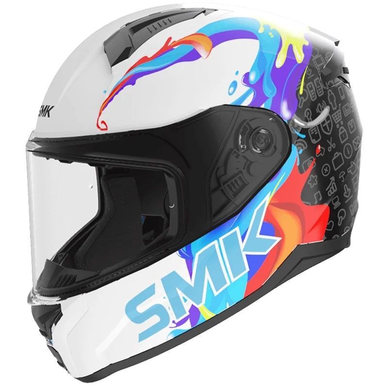 Шлем интеграл SMK BIONIC YOUTH SPLASH детский