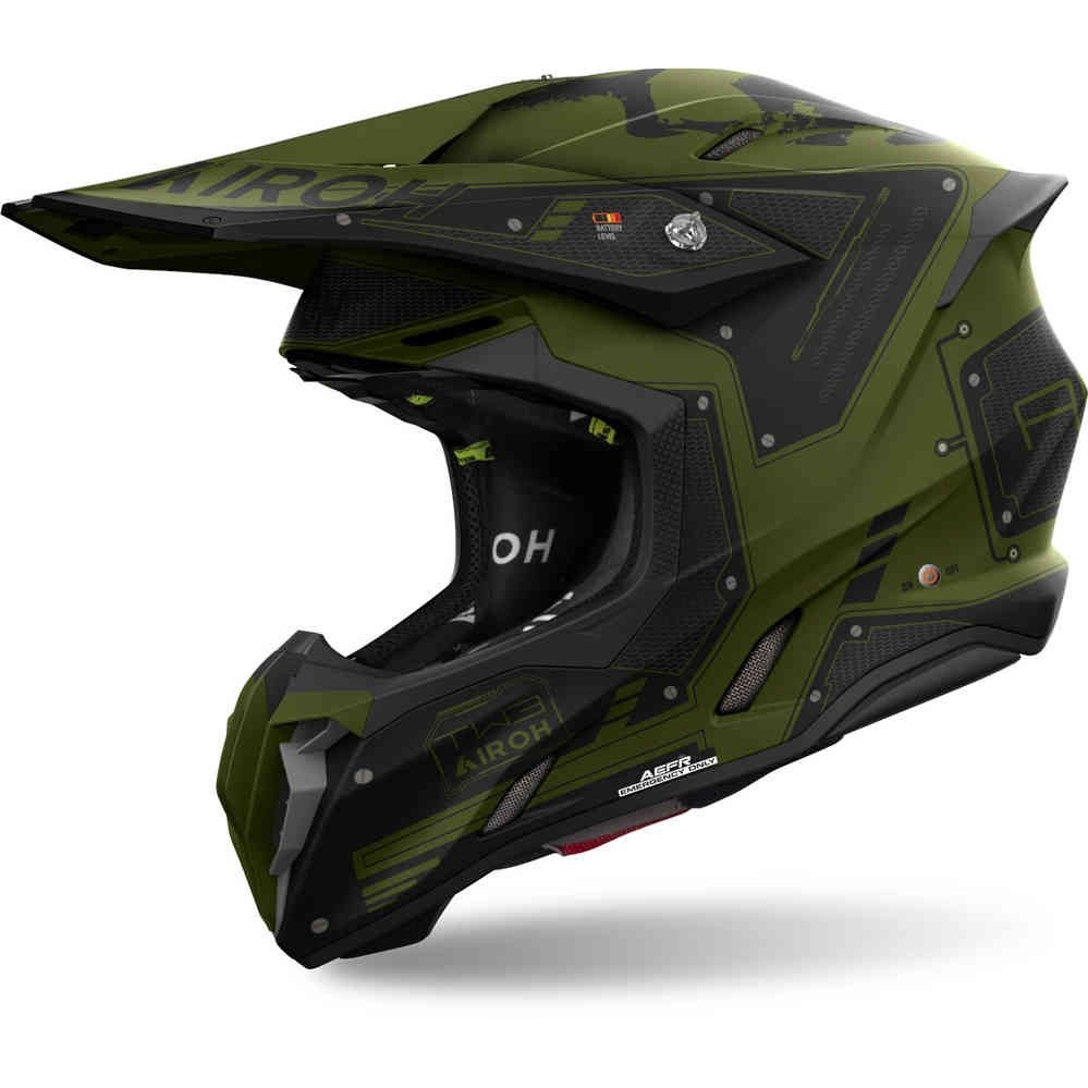 Шлем кроссовый Airoh TWIST 3 MILITARY