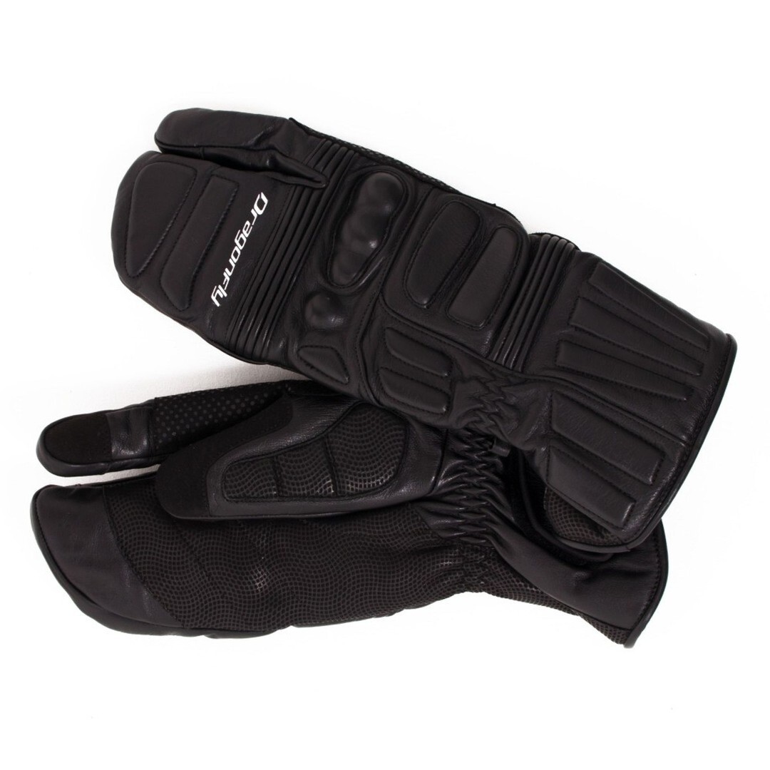 Варежки снегоходные Dragonfly DF Snowmobile Leather Mittens