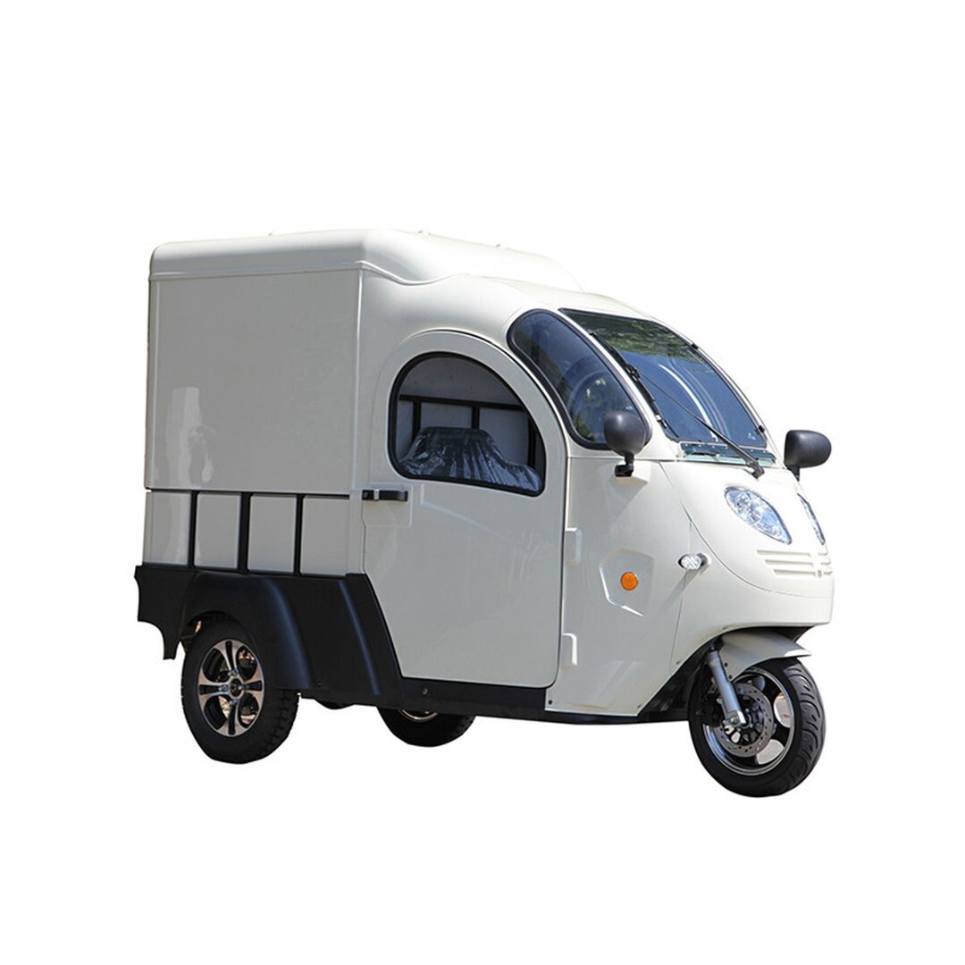 Трицикл грузовой GreenCamel Тендер 5 (72V 2500W) закрытые кабина и кузов