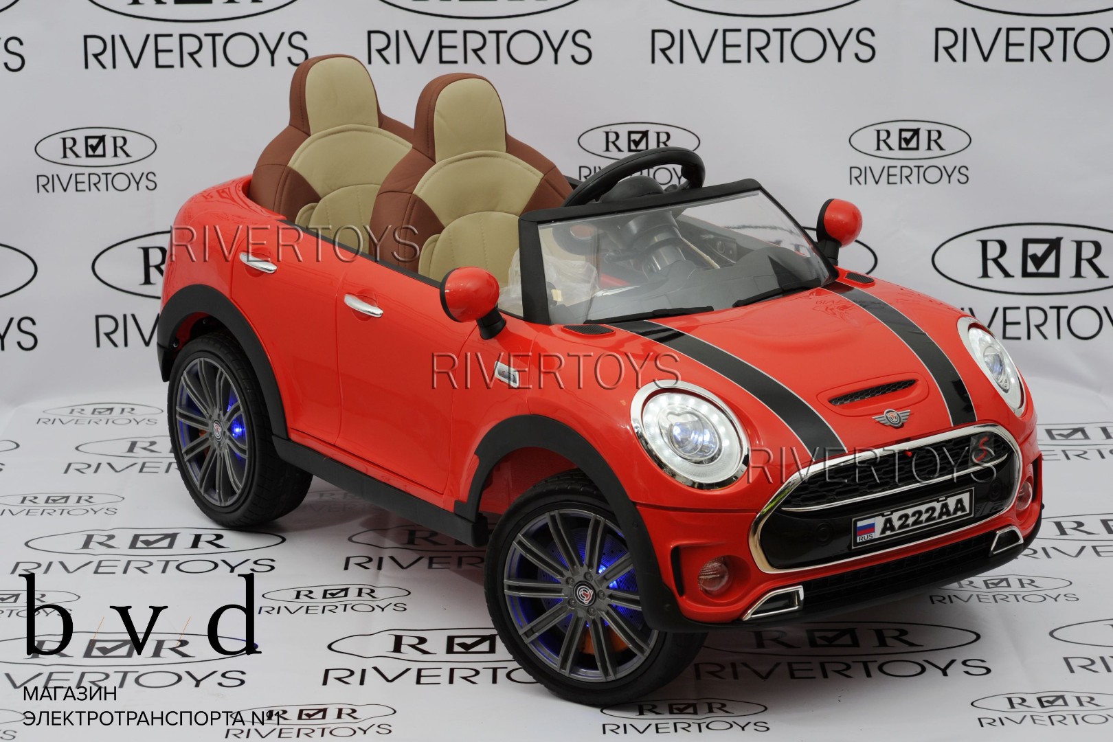 Детский электромобиль Mini Cooper A222AA — изображение 2