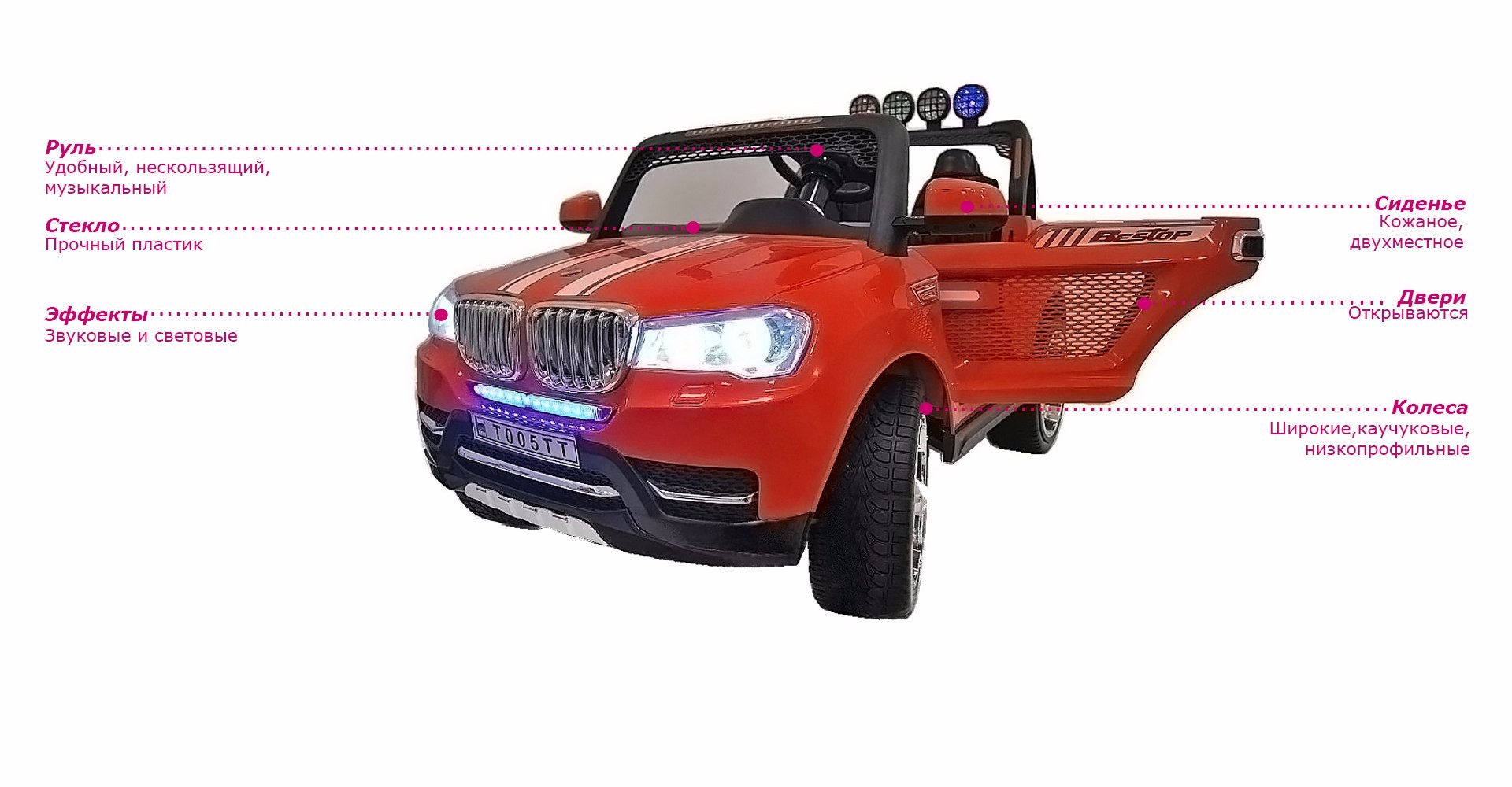 Детский электромобиль BMW T005TT 4wd