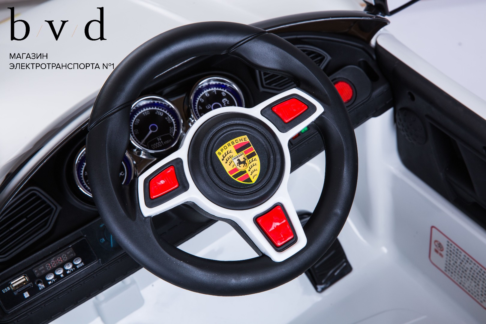 Детский электромобиль Porsche Sport QLS 8988 — изображение 39