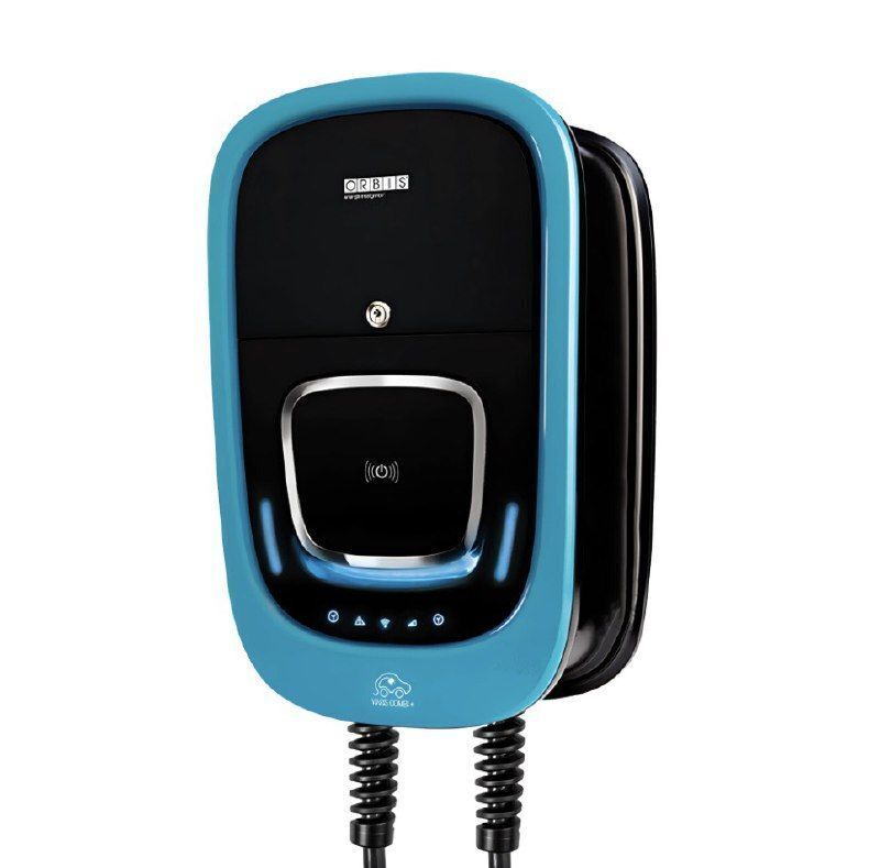 Зарядная станция Orbis VIARIS COMBI + трехфазная 2х22 кВт с кабелем Т2 5м