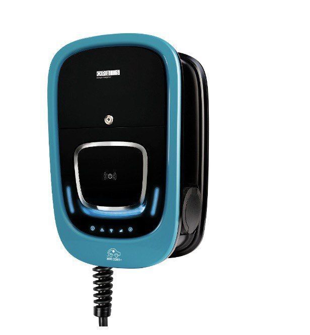 Зарядная станция Orbis VIARIS COMBI + однофазная 1х7,4 кВт с кабелем T1 5м