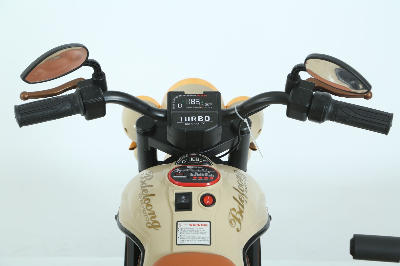 Детский электромотоцикл Harley-Davidson с люлькой 9912 — изображение 12