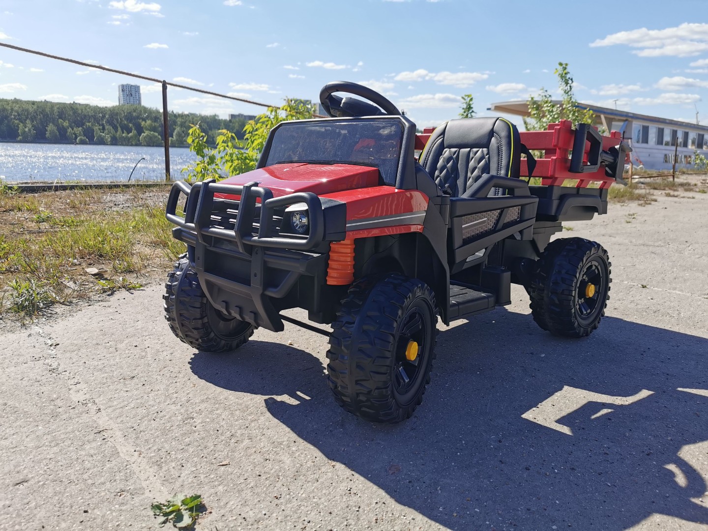 Детский электромобиль грузовик с кузовом TR 999 BDM 0926