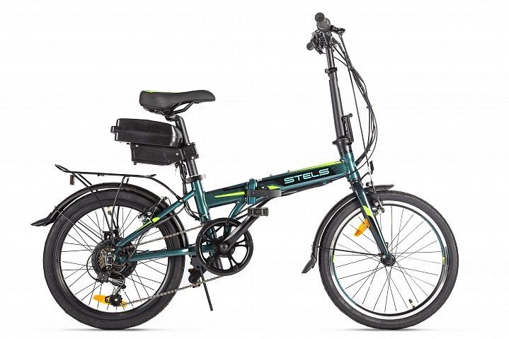 Электровелосипед Stels Pilot 630 (20", темно-зеленый) 36V 350W