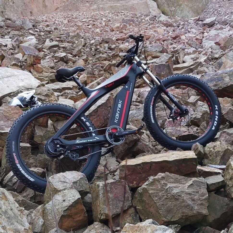 Электровелосипед GreenCamel Карбон Kontax (R26FAT 750W Bafang 48V LG 13Ah) carbon, torque, Altus 8скор — изображение 2