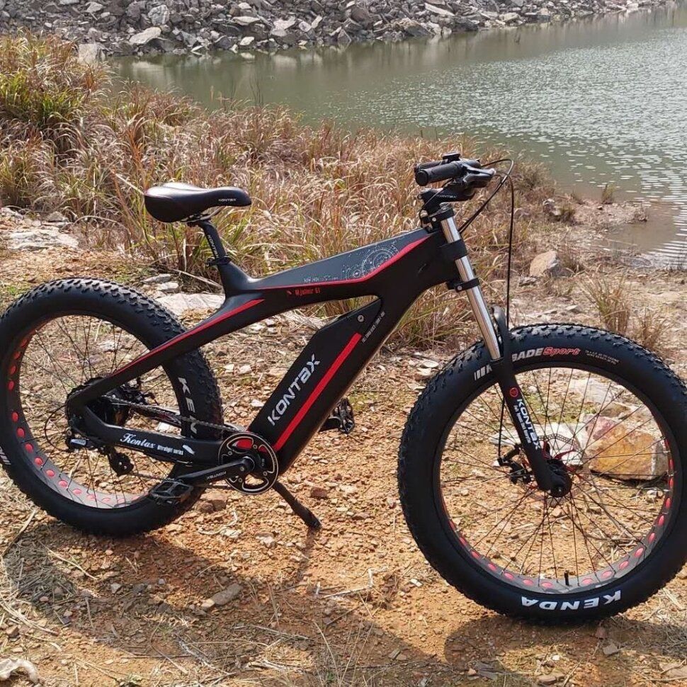 Электровелосипед GreenCamel Карбон Kontax (R26FAT 750W Bafang 48V LG 13Ah) carbon, torque, Altus 8скор — изображение 3