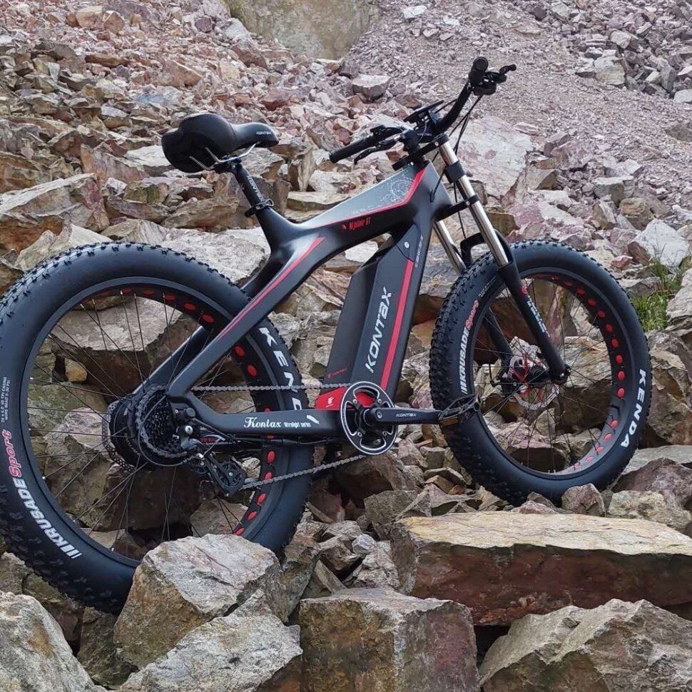 Электровелосипед GreenCamel Карбон Kontax (R26FAT 750W Bafang 48V LG 13Ah) carbon, torque, Altus 8скор — изображение 5