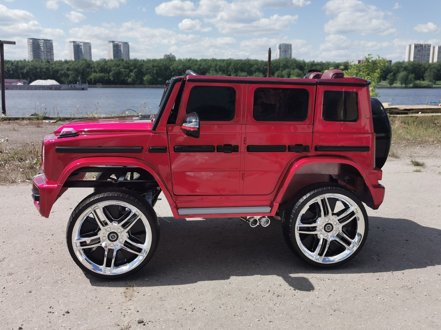 Детский электромобиль Mercedes-Benz G63 4х4 (высокая дверь) — изображение 12