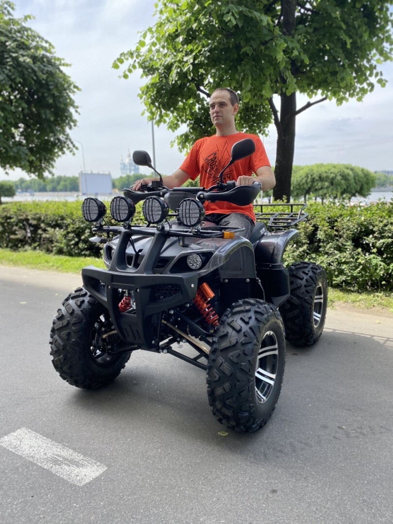 Электроквадроцикл GreenCamel Сахара А4500 4x4 (72V 4000W R12 alum Дифференциал)