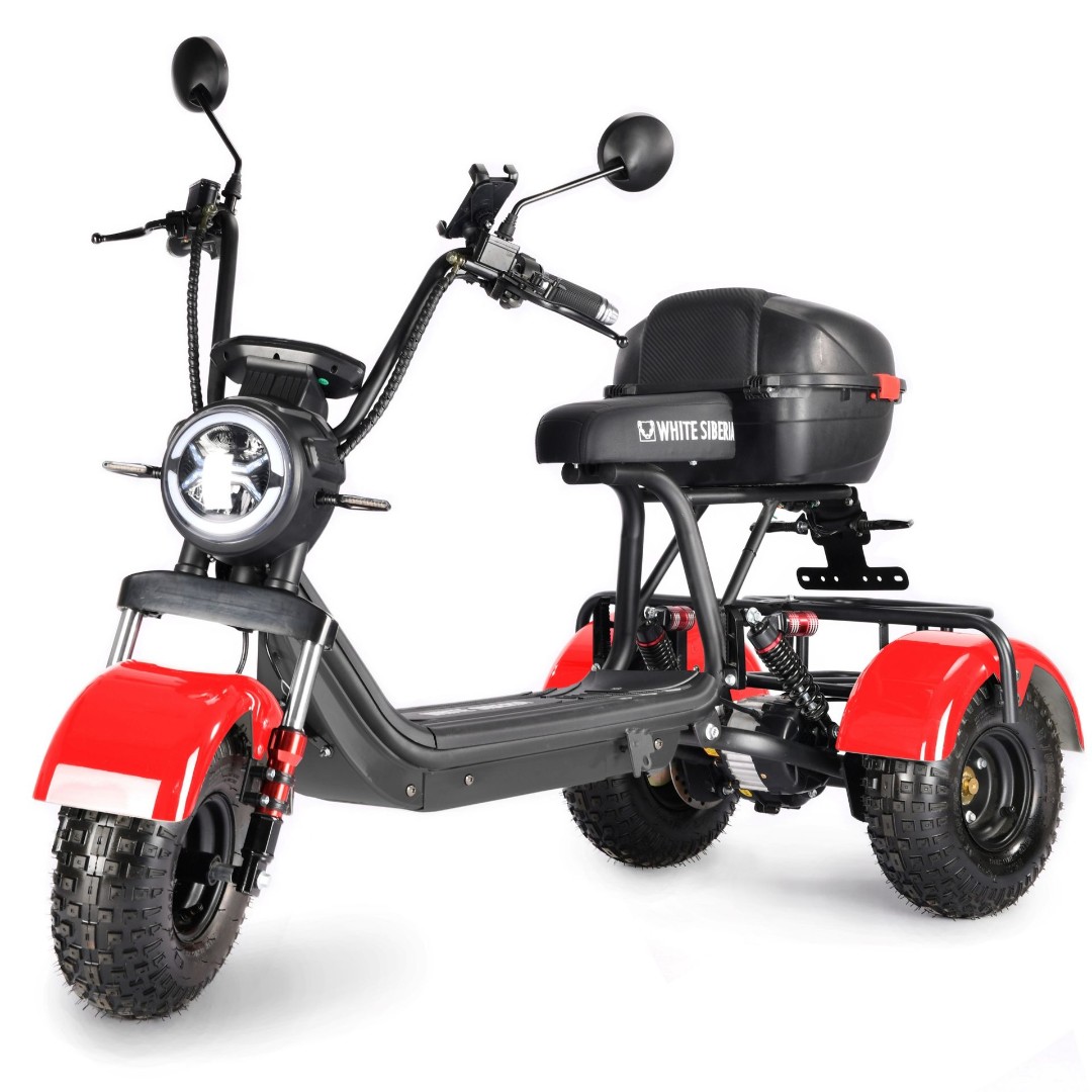 Электросамокат WHITE SIBERIA TRIKE MINI 1500W