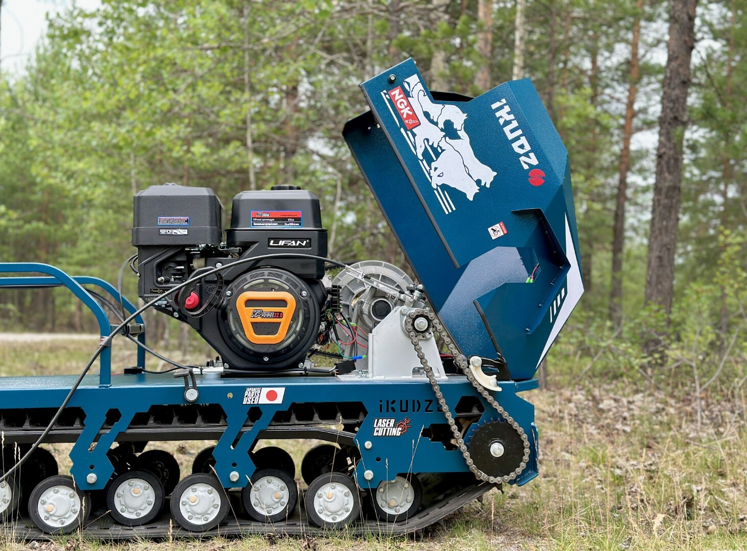 Мотобуксировщик IKUDZO TERRAIN LONG 1700/600 EKR22 — изображение 25